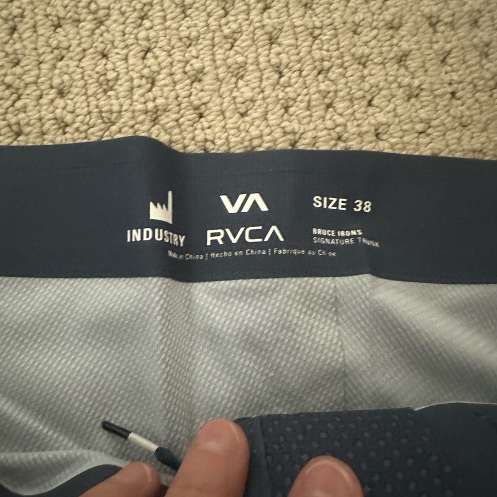 RVCA Dark Blue Board Shorts NWOT - Picture 2 of 4